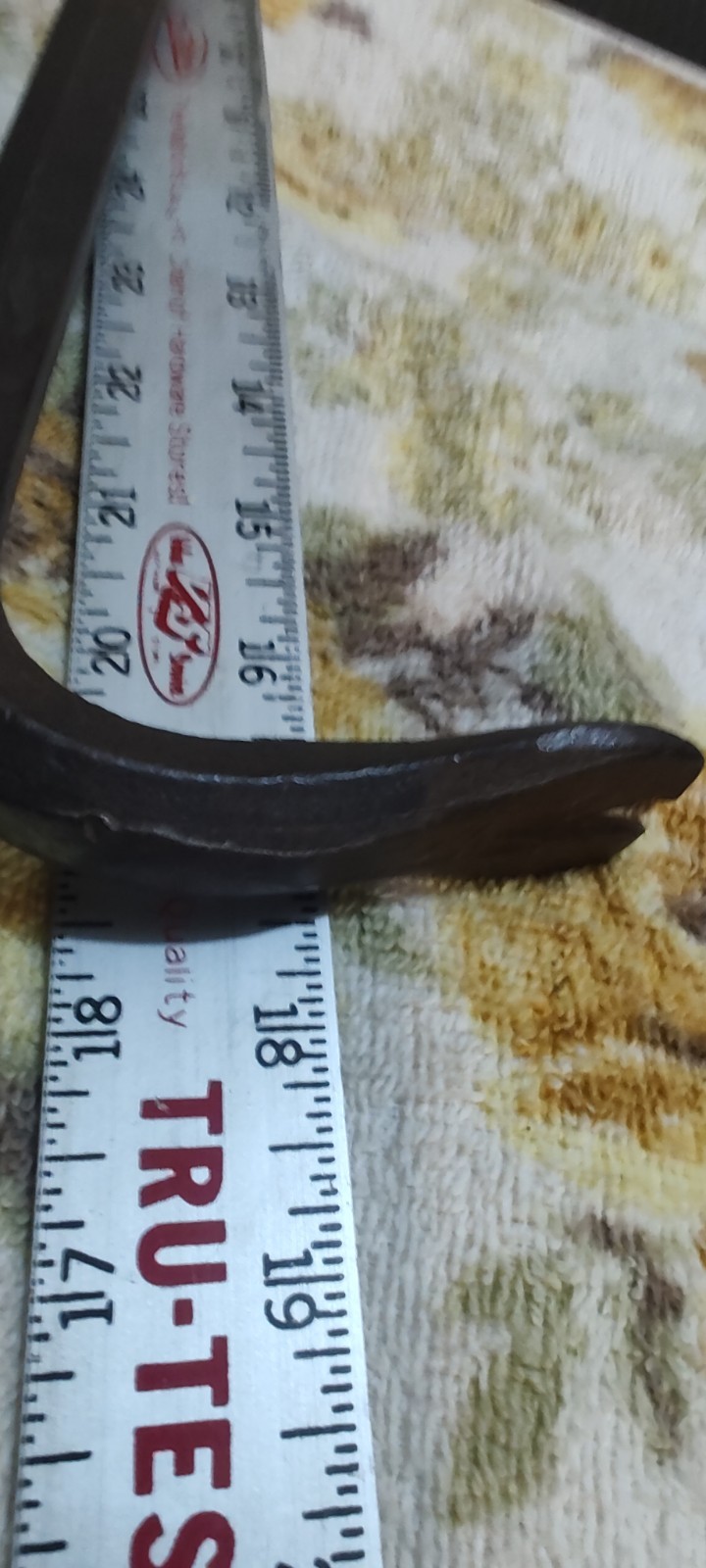 Vintage Unbranded Modified Crow Bar/Nail Puller Tool w/Pointed Alignment End
