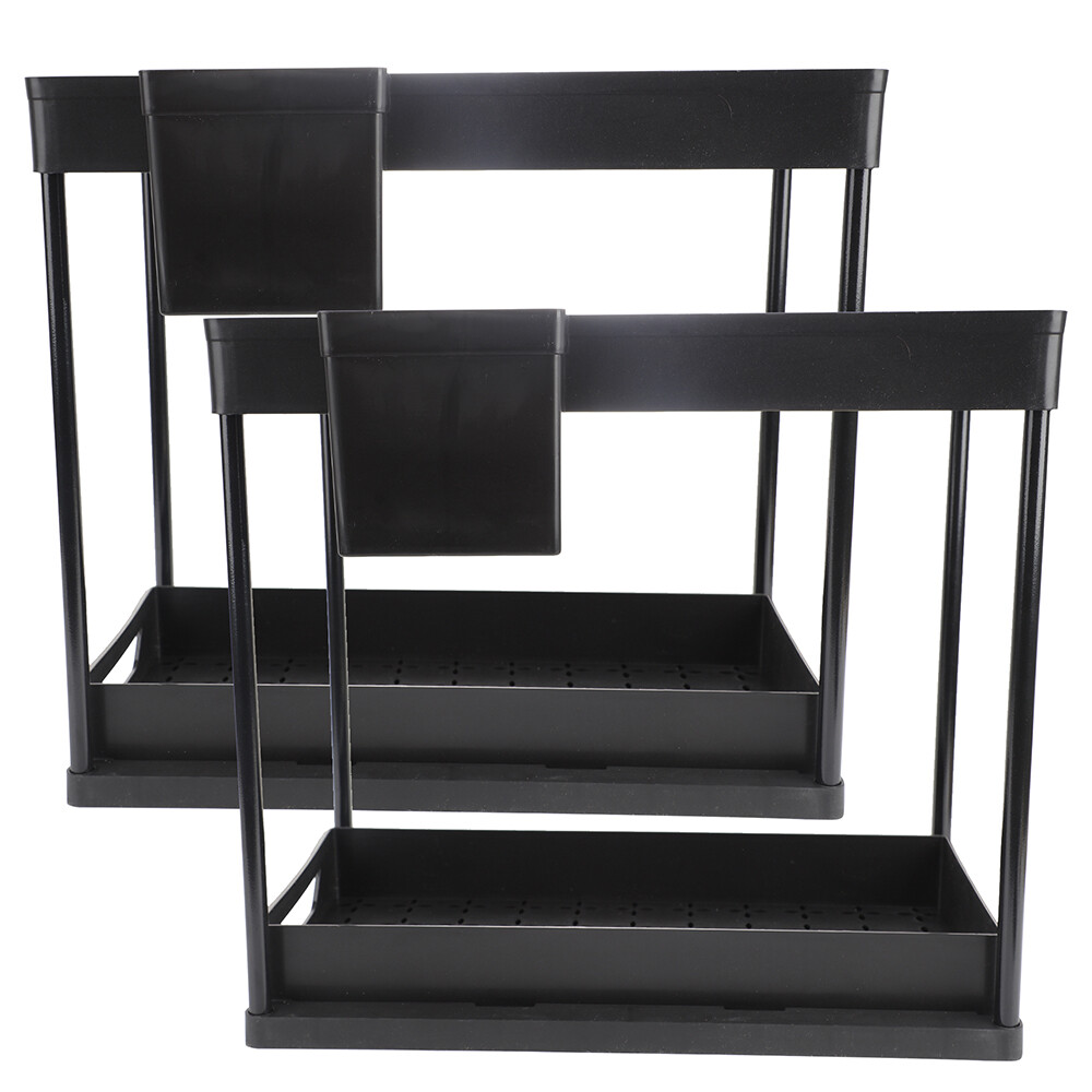 2Pack Under Sink Organizers And Storage, Pull Out Bathroom Organizer