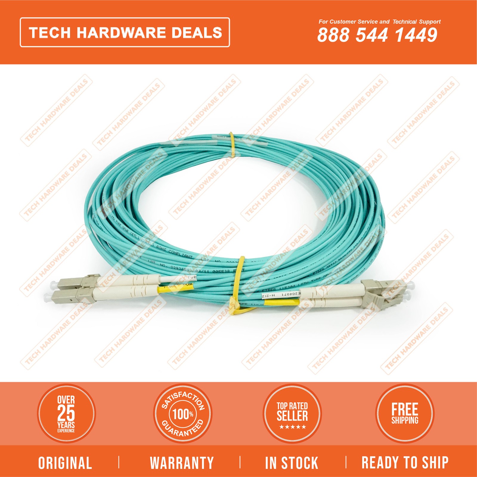 491026-001  NEW SEALED HP 15m Multi-mode OM3 LC/LC FC Cable