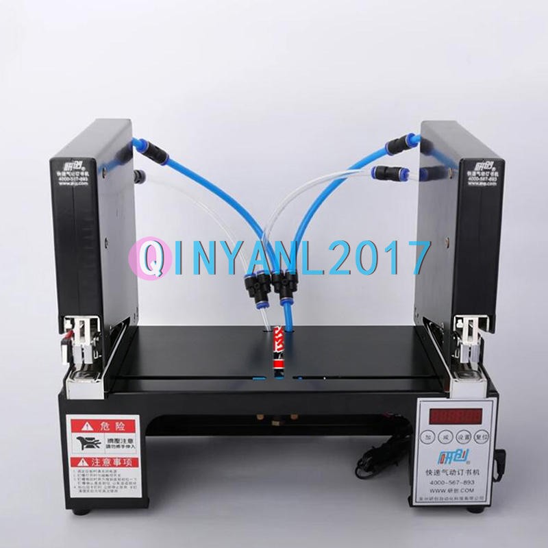 Double Head Automatic Electric Stapler Binding Machine Pneumatic Bookbinding