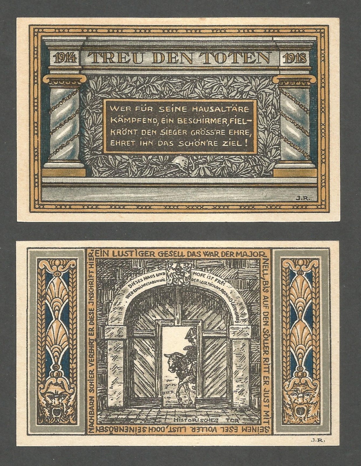 Germany - Coblenz 50,75 Pfennig; 1.10.1921; AU+; G/M-235.1; Complete set of 2