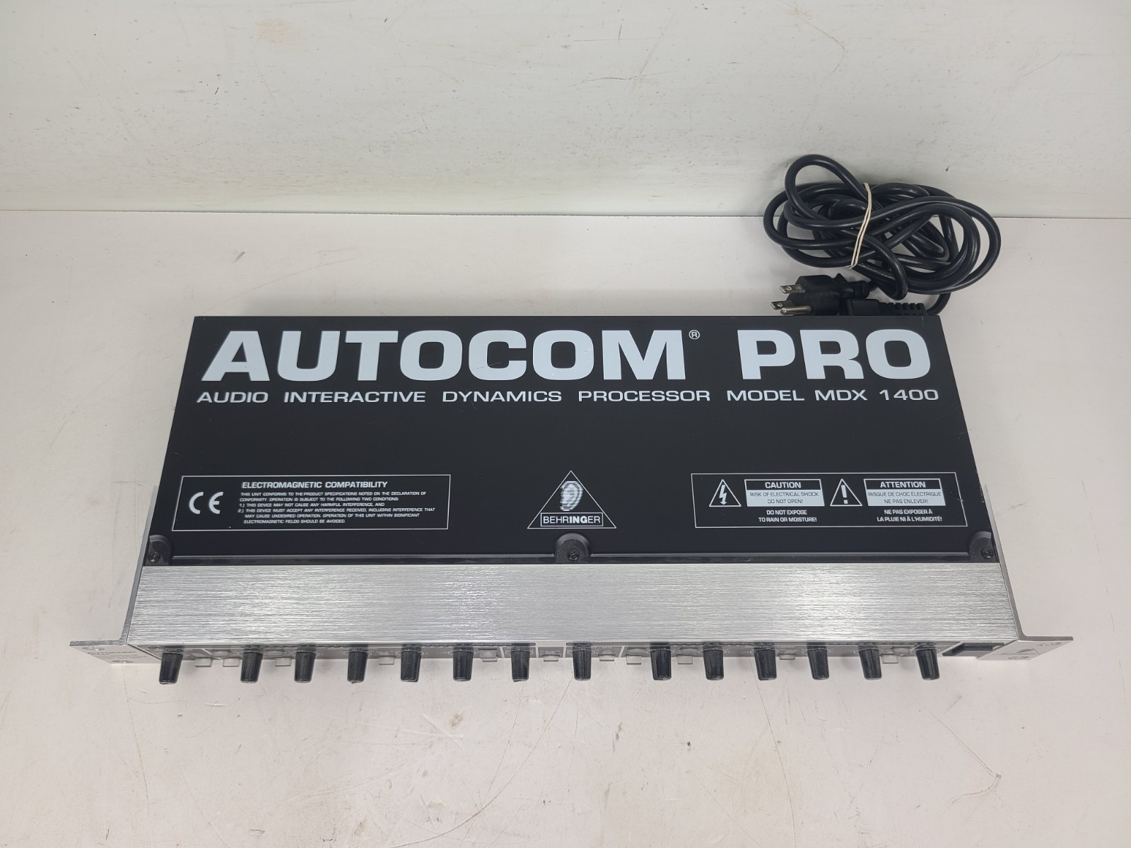 Behringer MDX 1400 Autocom Pro Audio Dynamics Processor With Manual (TESTED)