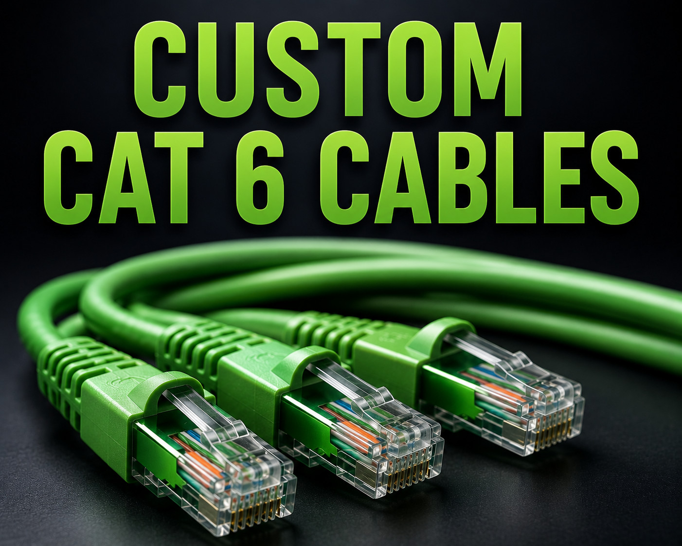 CAT6 Ethernet Patch Cable Cat 6 Patch Cord 7 ft feet (84" INCH) (20-Pack) Green