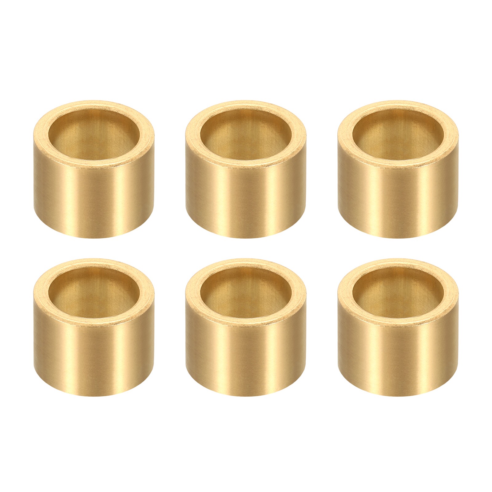 6Pcs Sleeve Bearings, 12x16x12mm Self-Lubricating Sintered Bronze Bushings