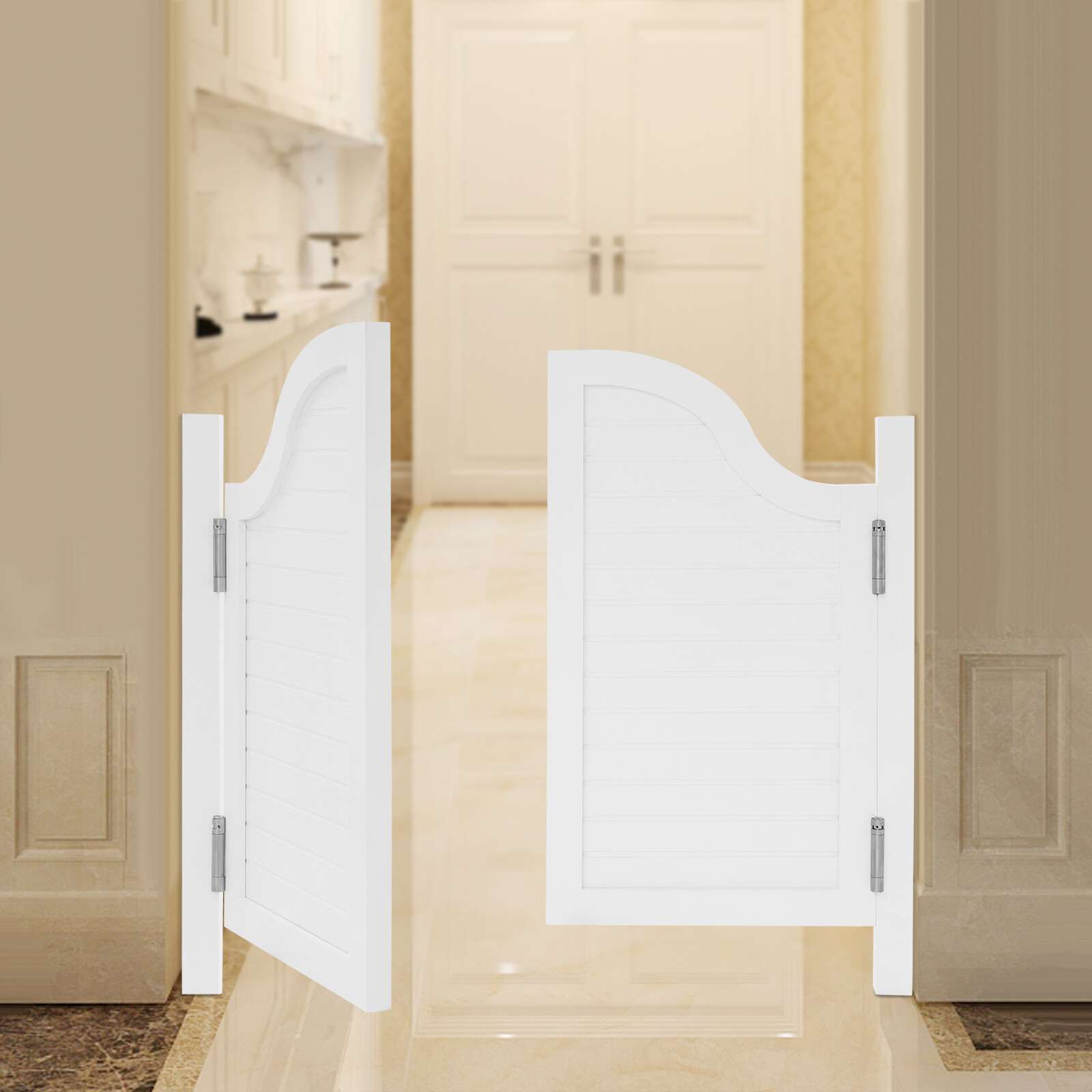 Partition Door, Swing Solid Wood Door, Partition Door for Shop Entrance Partitio