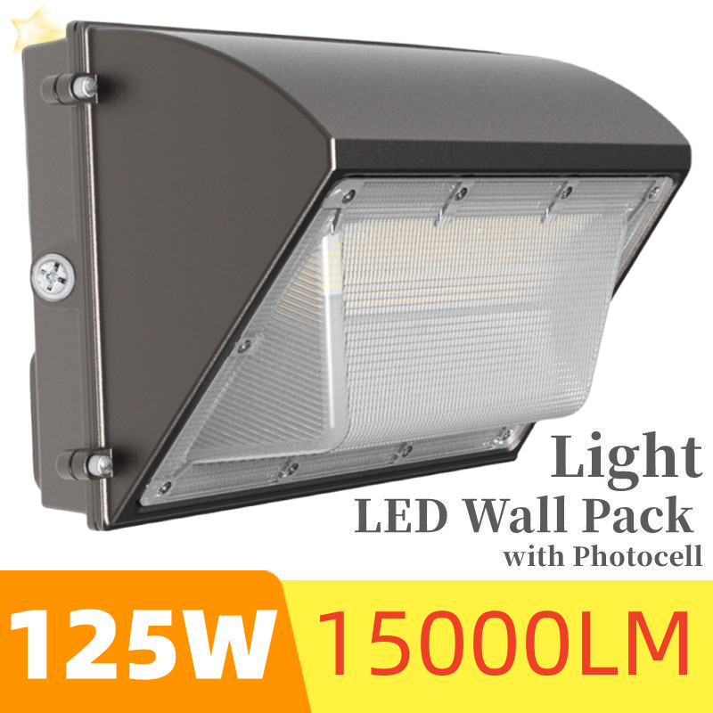 125W LED WALL PACK Lights Commercial DUSK TO DAWN Outdoor Area Security Lighting