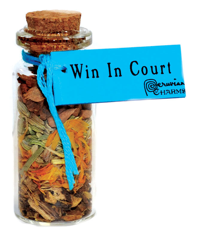 Win In Court Pocket Spell Bottle