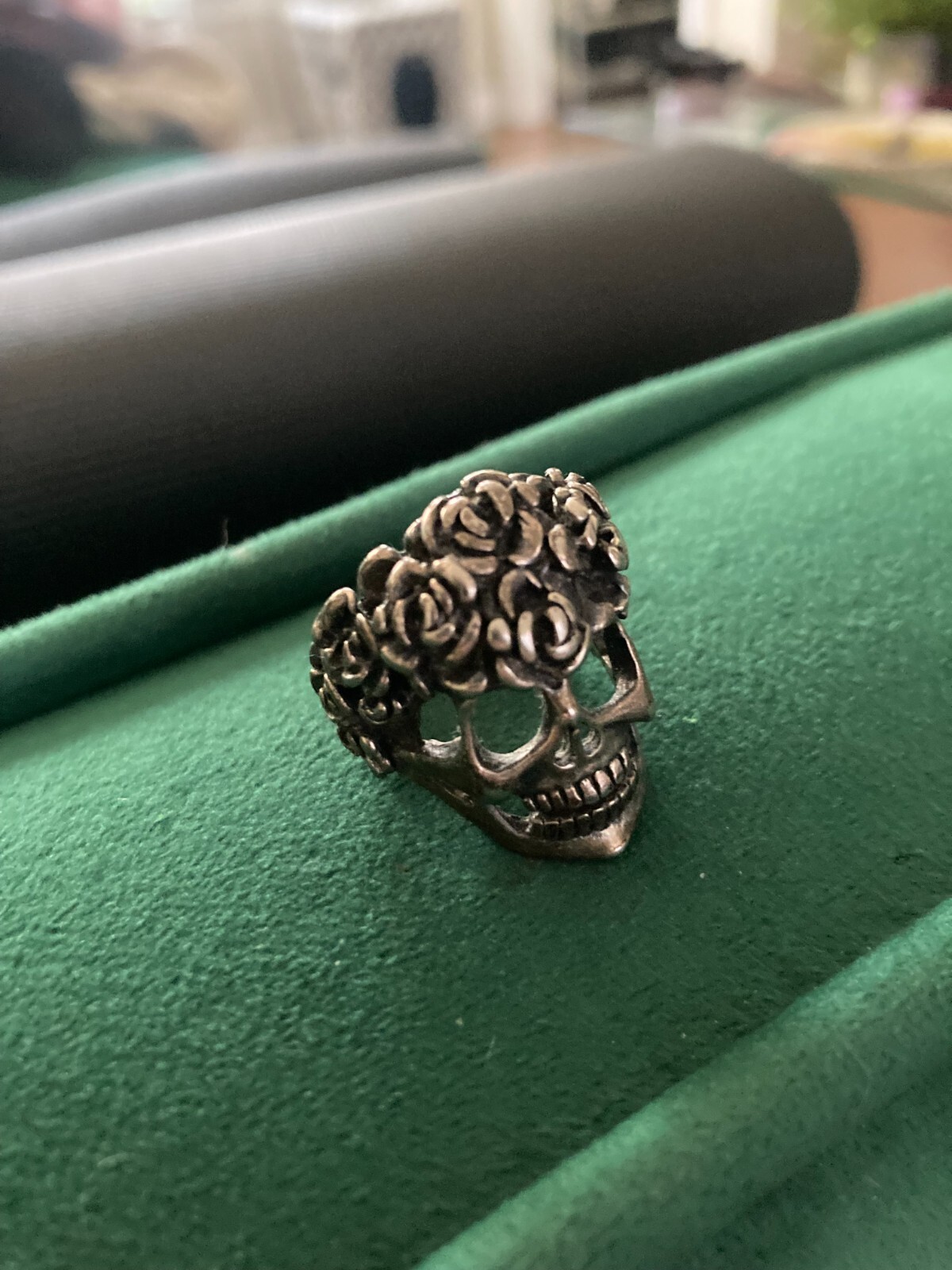 Vintage Grateful Dead Skull and Roses Ring (size 8)