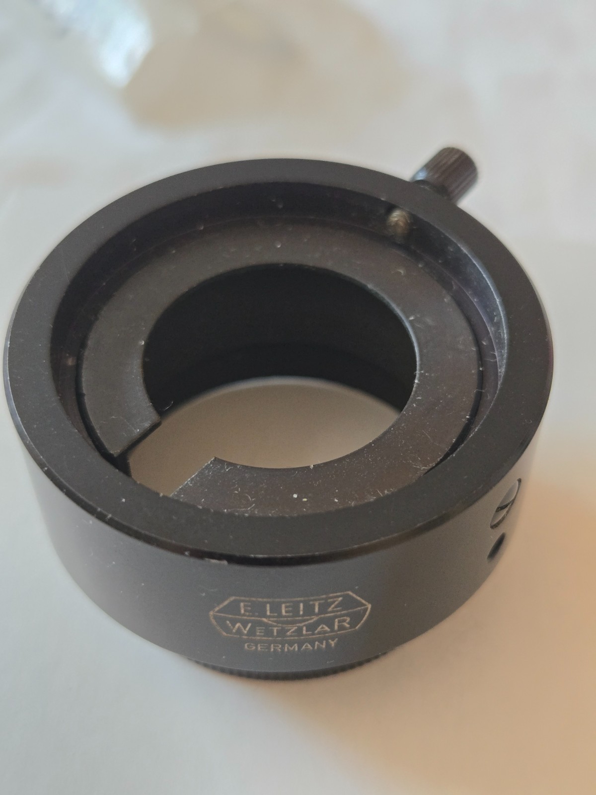 Original Leica VALOO Lens Hood & Aperture for Collapsible Elmar Lens