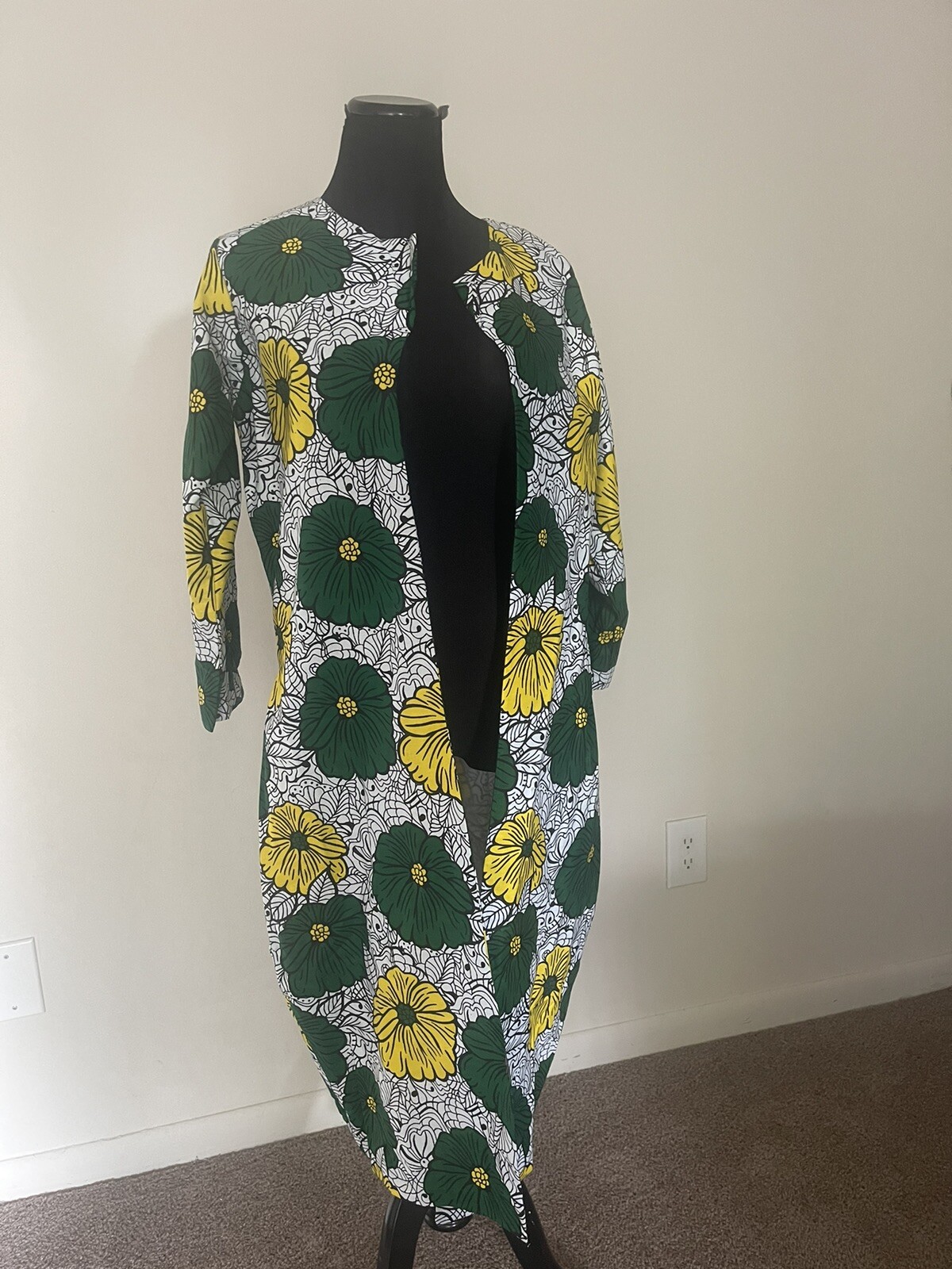 ankara african print kimono cotton Sz M/L