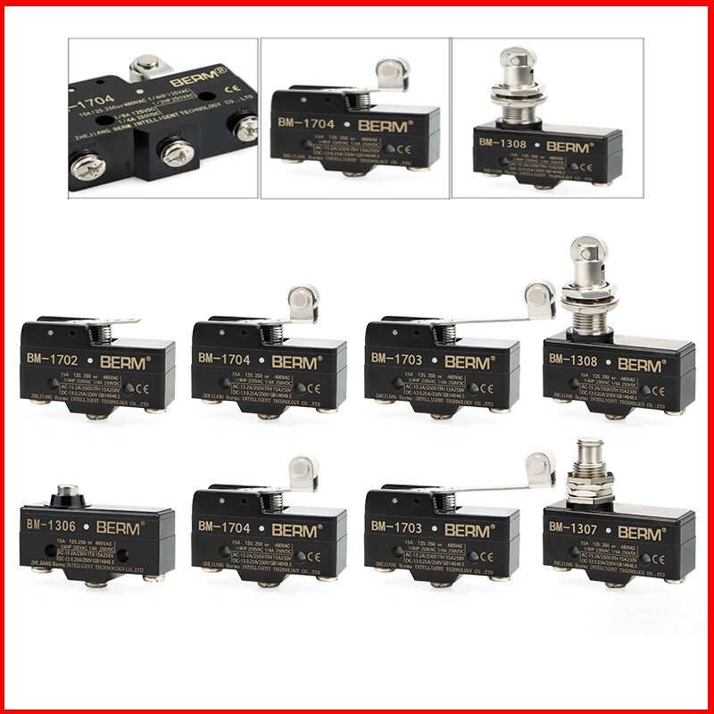 Limit Switch Roller Type 250V 380V Micro Limit Switches N/O N/C CNC 3D Printer