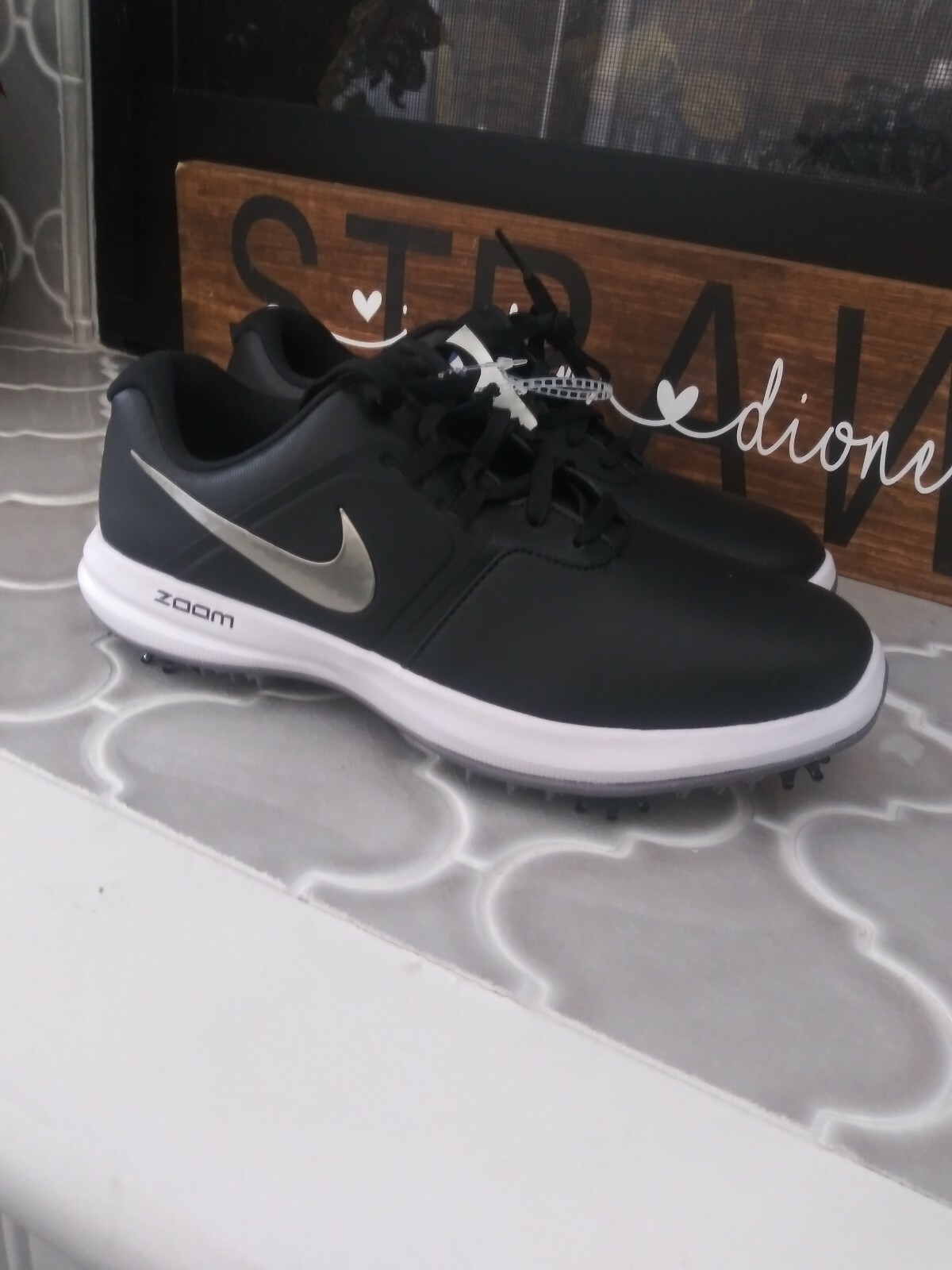 Nike Air Zoom Victory Men’s Golf Shoes AQ1524-001 Blk/Slvr/Wht Sz 7