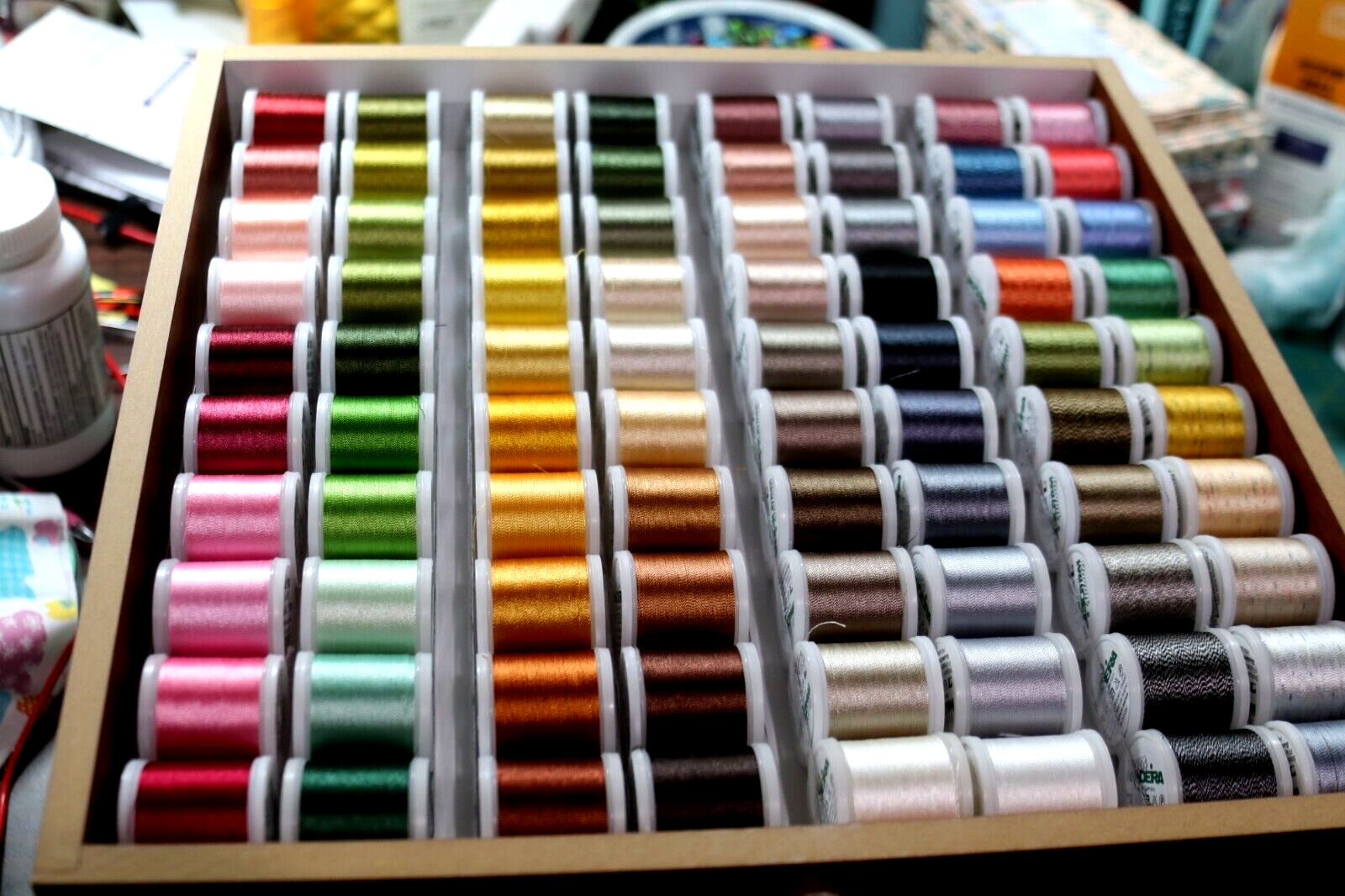 Madeira Thread Treasure Chest Full Thread Set BRAND NEW Complete 2 Extra Spools!