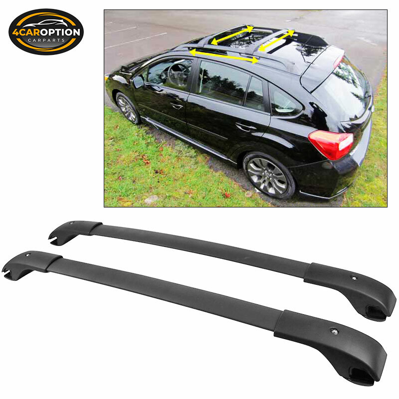 Fits 12-16 Subaru Impreza 13-17 XV Crosstrek Cross Bar Roof Rack Rail Carrier