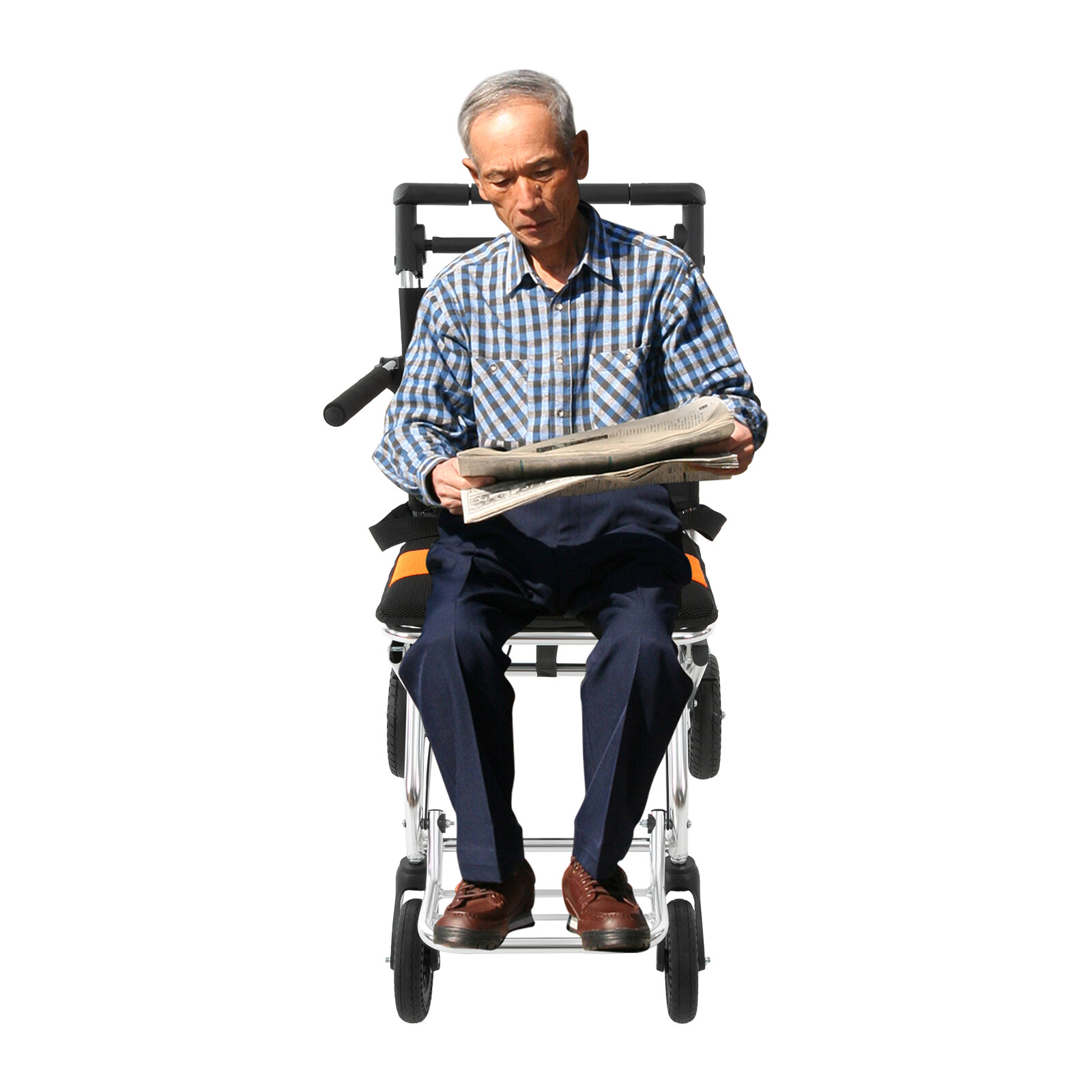 Portable Folding Wheelchair Ultra-Light Transportable Wheelchair for Seniors New