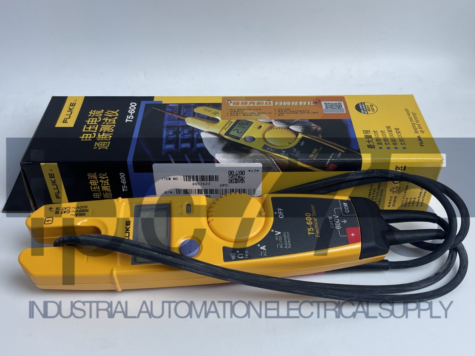 Fluke T5-600 Clamp Meter Continuity Current Electrical Tester #Z
