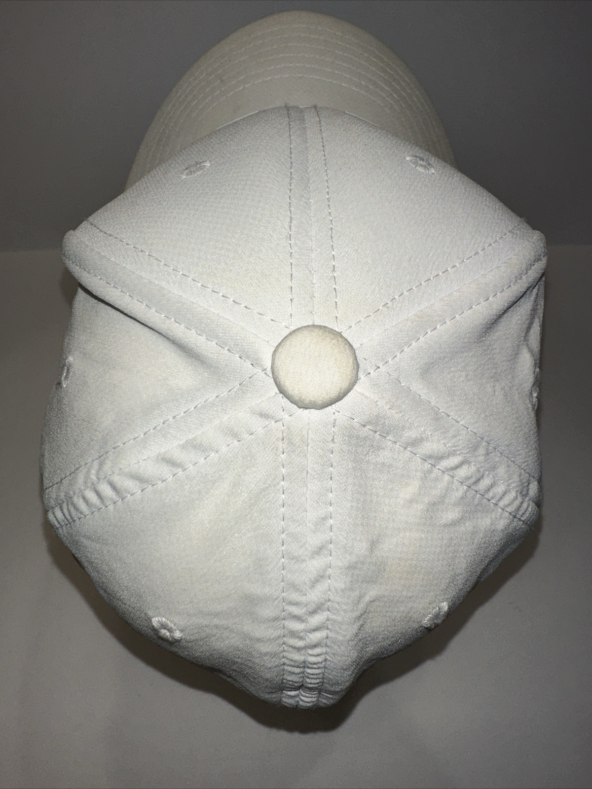 Under Armour White Youth Hat Cap w Some Marks Elastic Band in Back