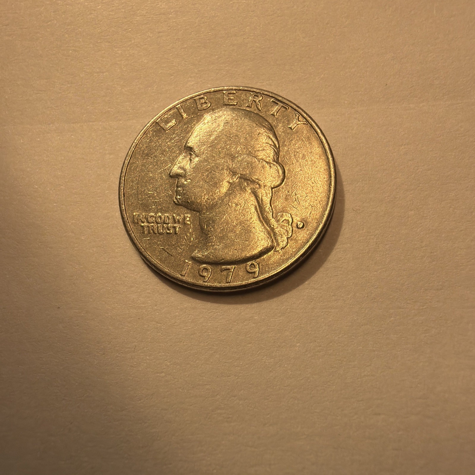 1979 D Washington Quarter Filled in Mint Mark Error Coin