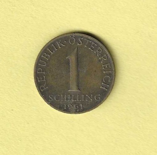 1961 Austria 1 Schilling EF.40