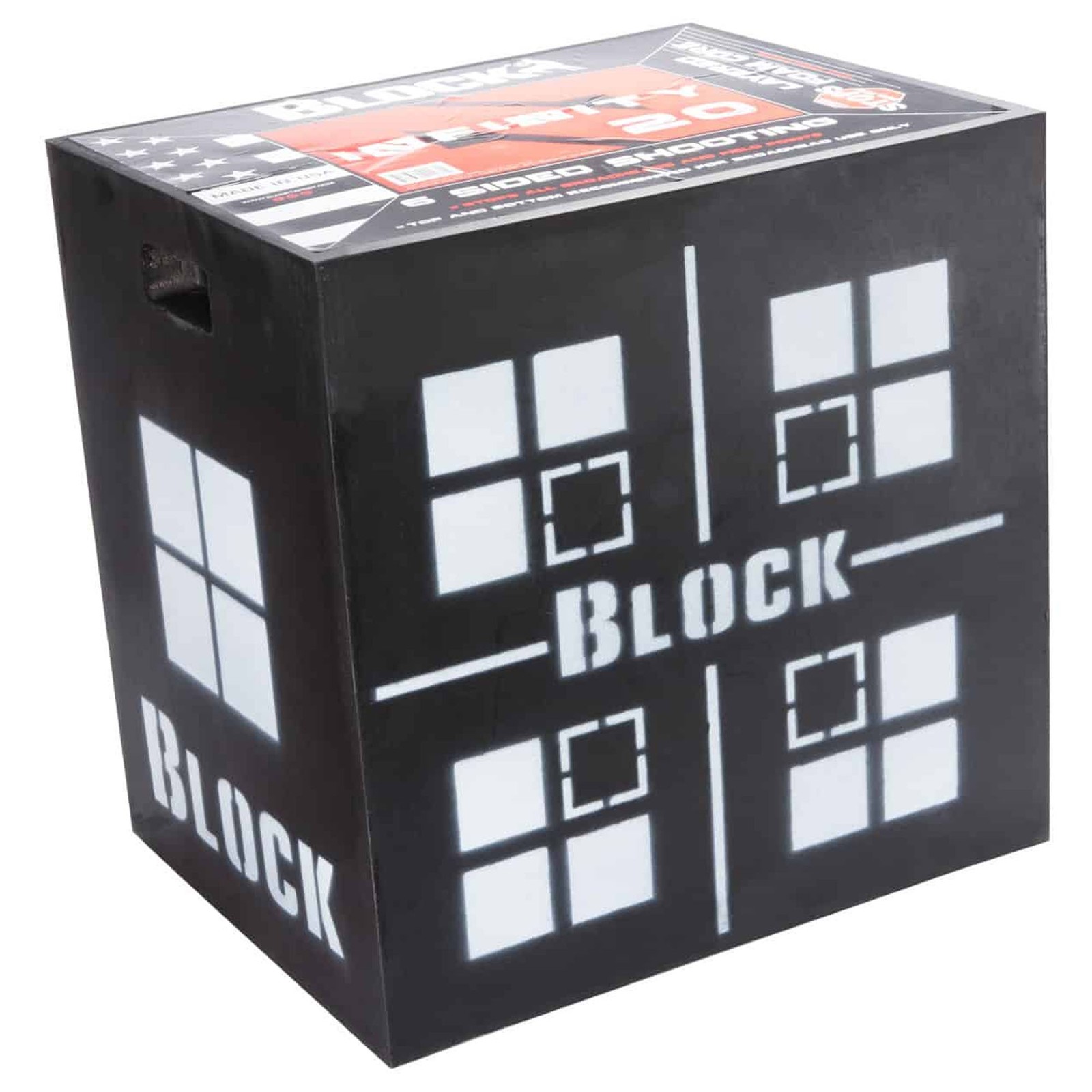 BLOCK Infinity 6-Sided Archery Target 20x20x20 500 FPS High-Density Layered Foam