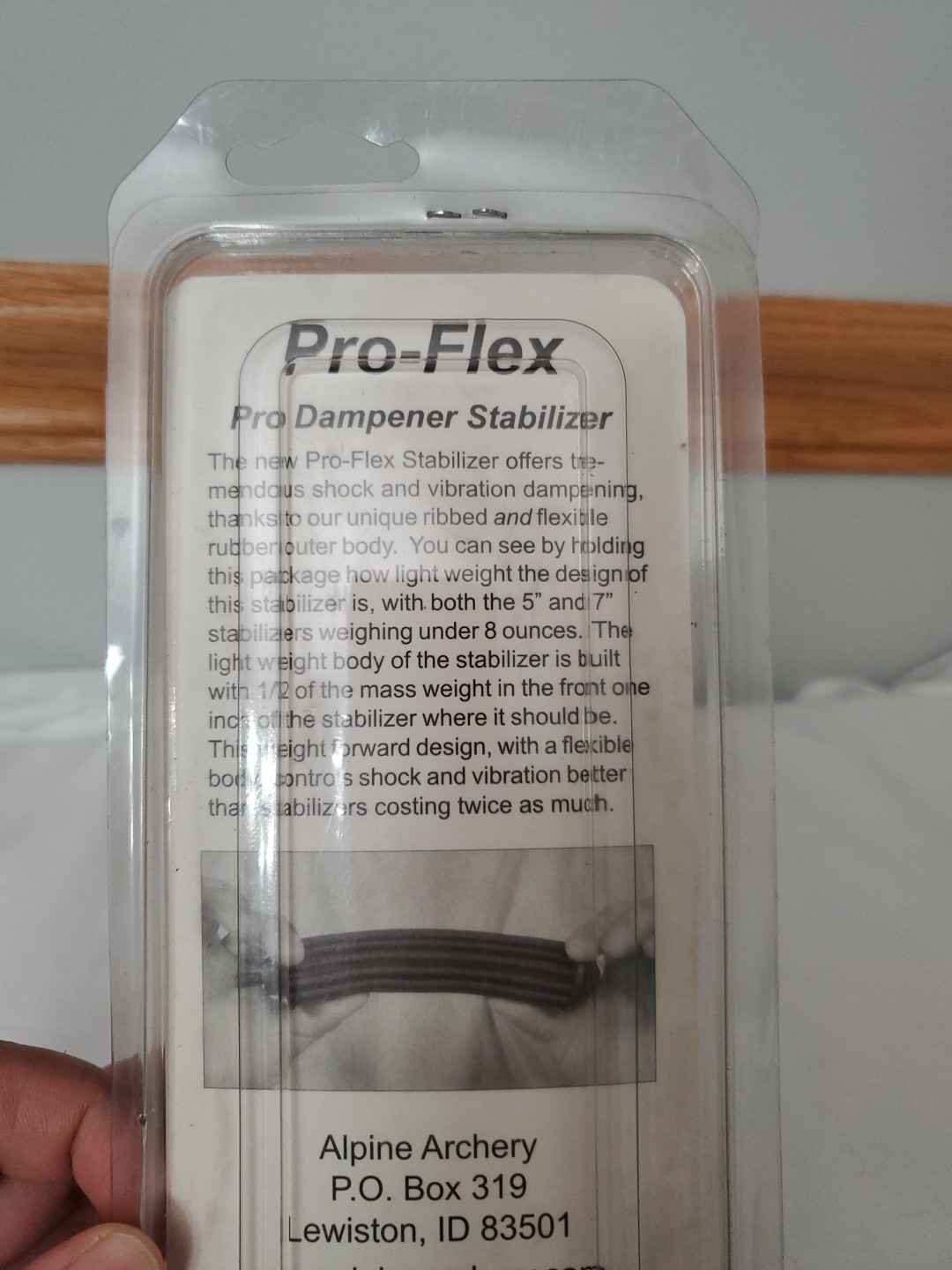Alpine Archery Pro-Flex Pro Dampener Stabilizer 7" New In Package Black