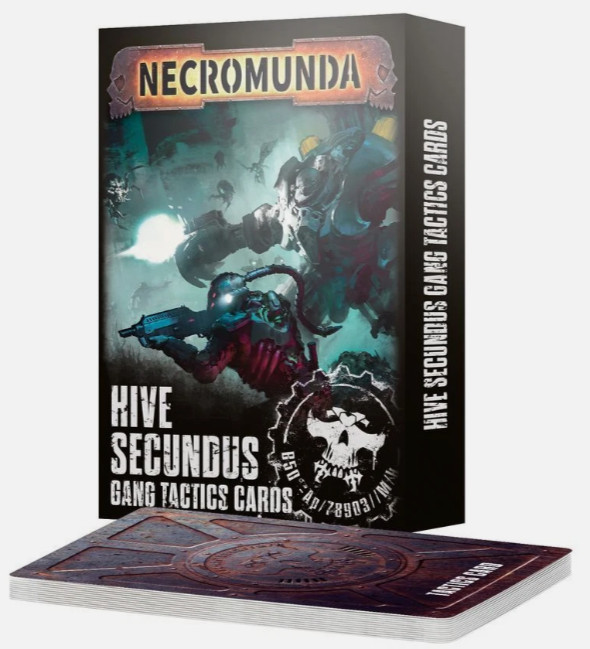 Hive Secundus Gang Tactics Cards Pack-Van Saar-Spyrer-Escher-Necromunda-NIB-OOP