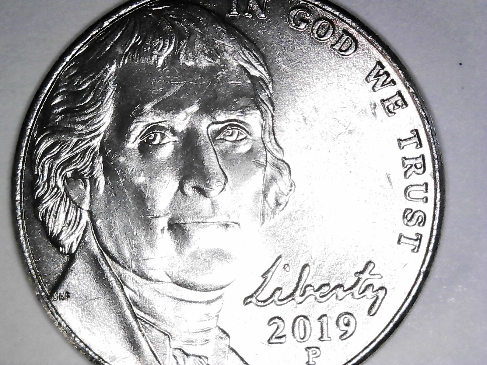 Errors 2 Rim Nickels - Reverse 2019P and 2022P