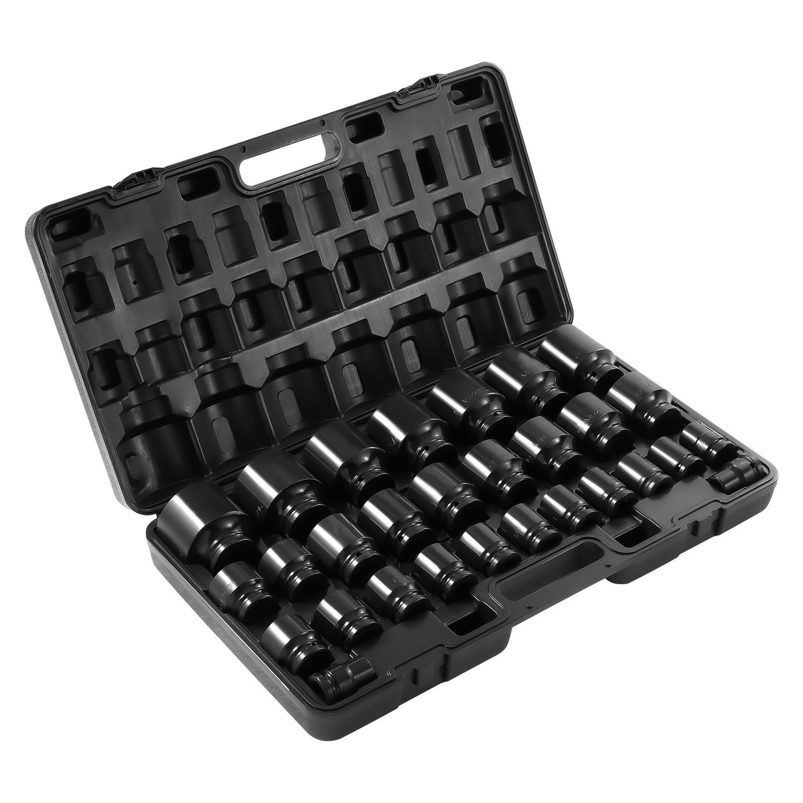 Impact Sockets Set 3/4 Inch Drive 29 PCS 3/4 inch - 2-1/2 inch 6-Point Set