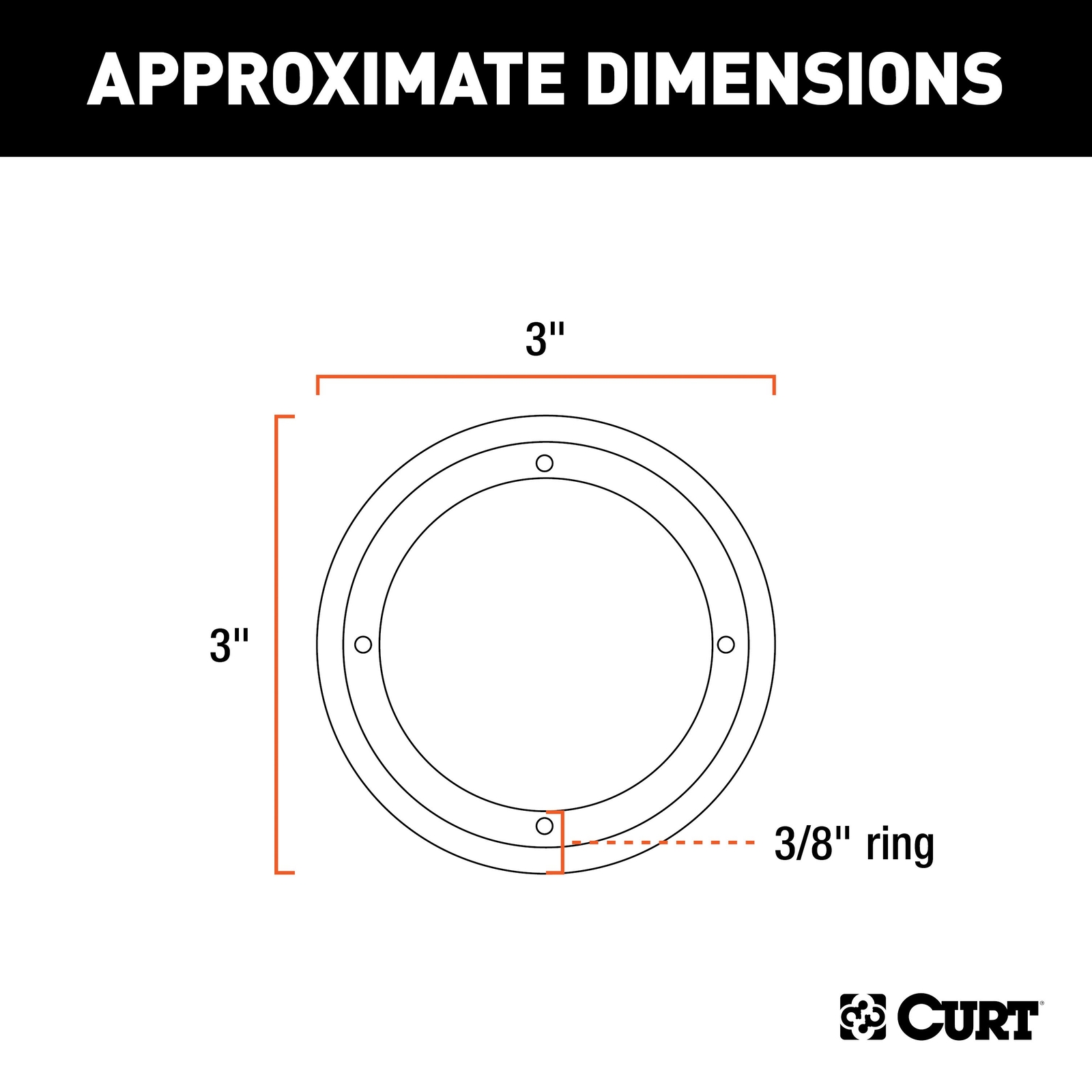 Tie-Down Backing Plate Trim Ring for #83710