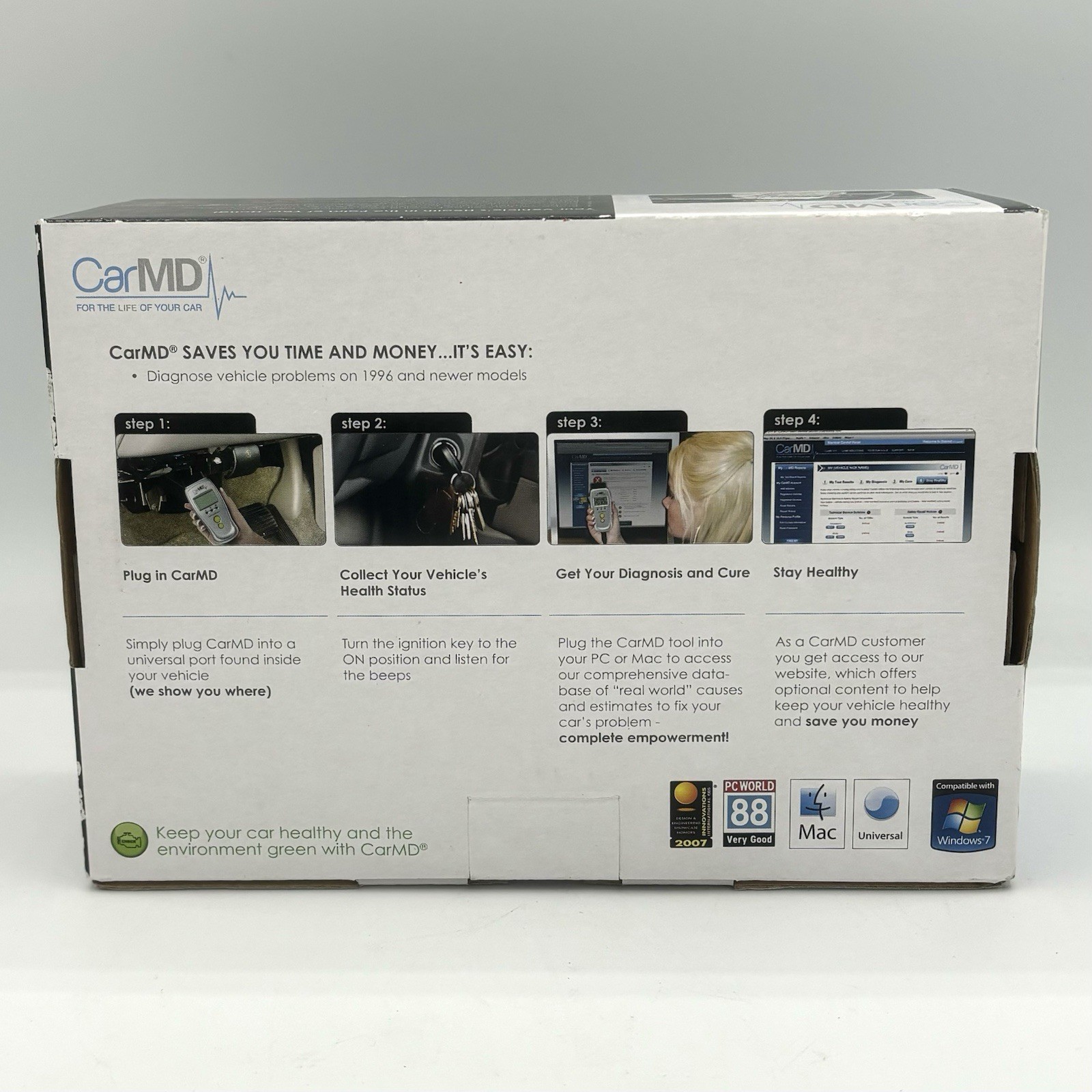 Car MD 2110 Vehicle Health System OBD2 Automotive Code Reader - New, Open Box