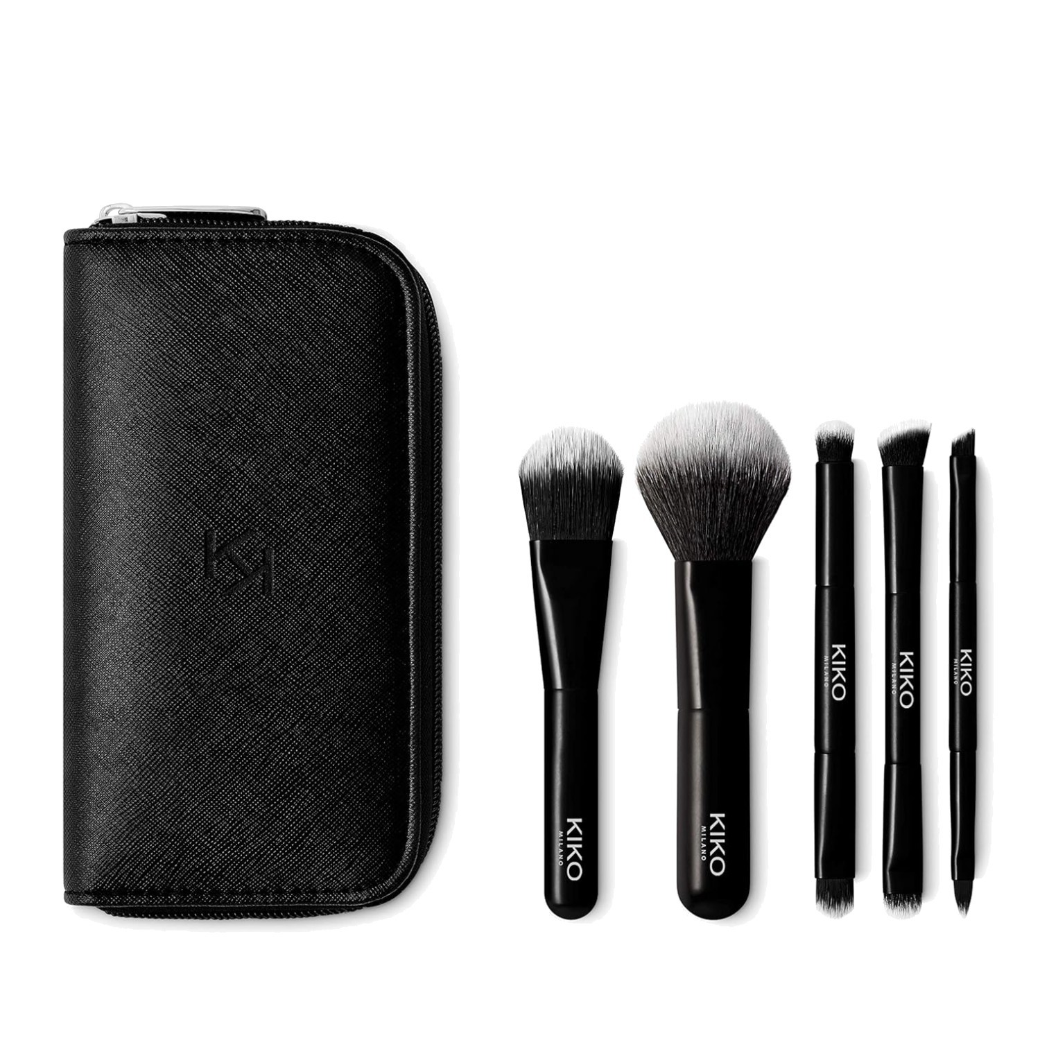 KIKO Milano Travel Brush Set with 5 Pro Brushes
