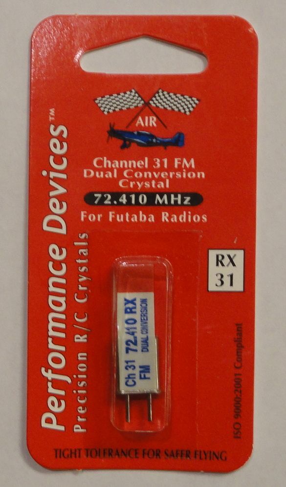 Futaba 72Mhz FM Dual Conversion Receiver Crystal-CH 31 72.410Mhz PDV9720031