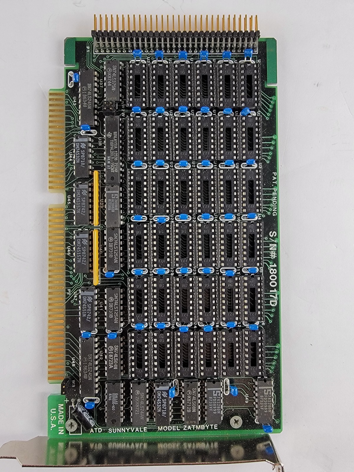 Vintage ATD Sunnyvale ZATMBYTE Memory Expansion Card Computer Technology