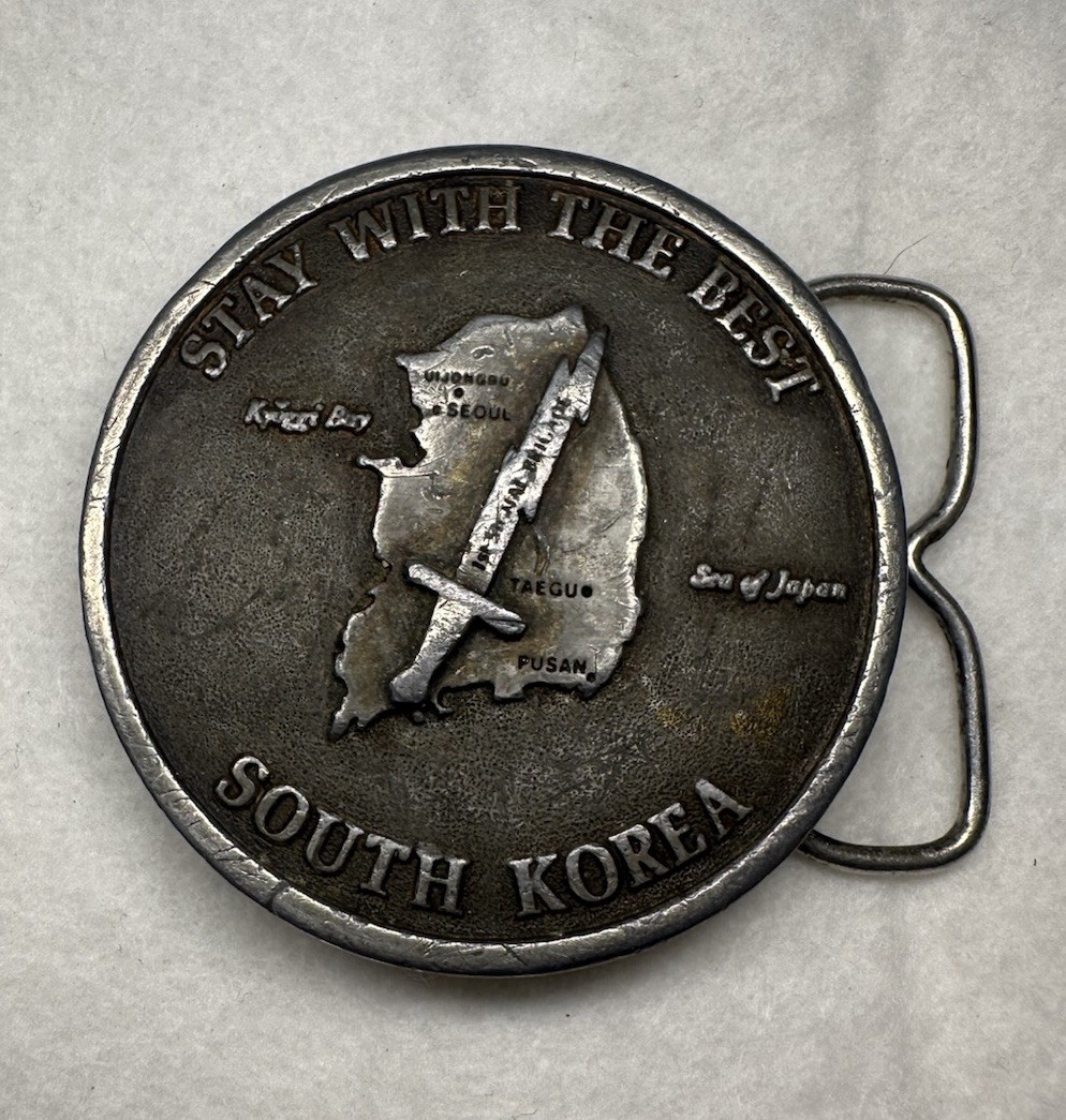 Korea 1st SIGNAL BRIGADE Limited Edition Belt Buckle 756/1000 US Army Military