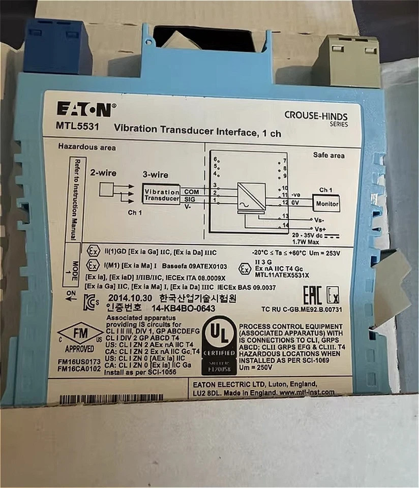 1PC EATON MTL MTL5531 Isolated Safety Barrier New