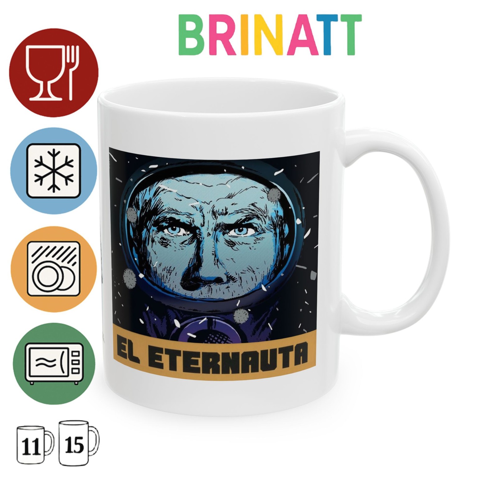 Ceramic Mug - El Eternauta - Comic Sci-Fi - Argentina - Gift Coffee Cup