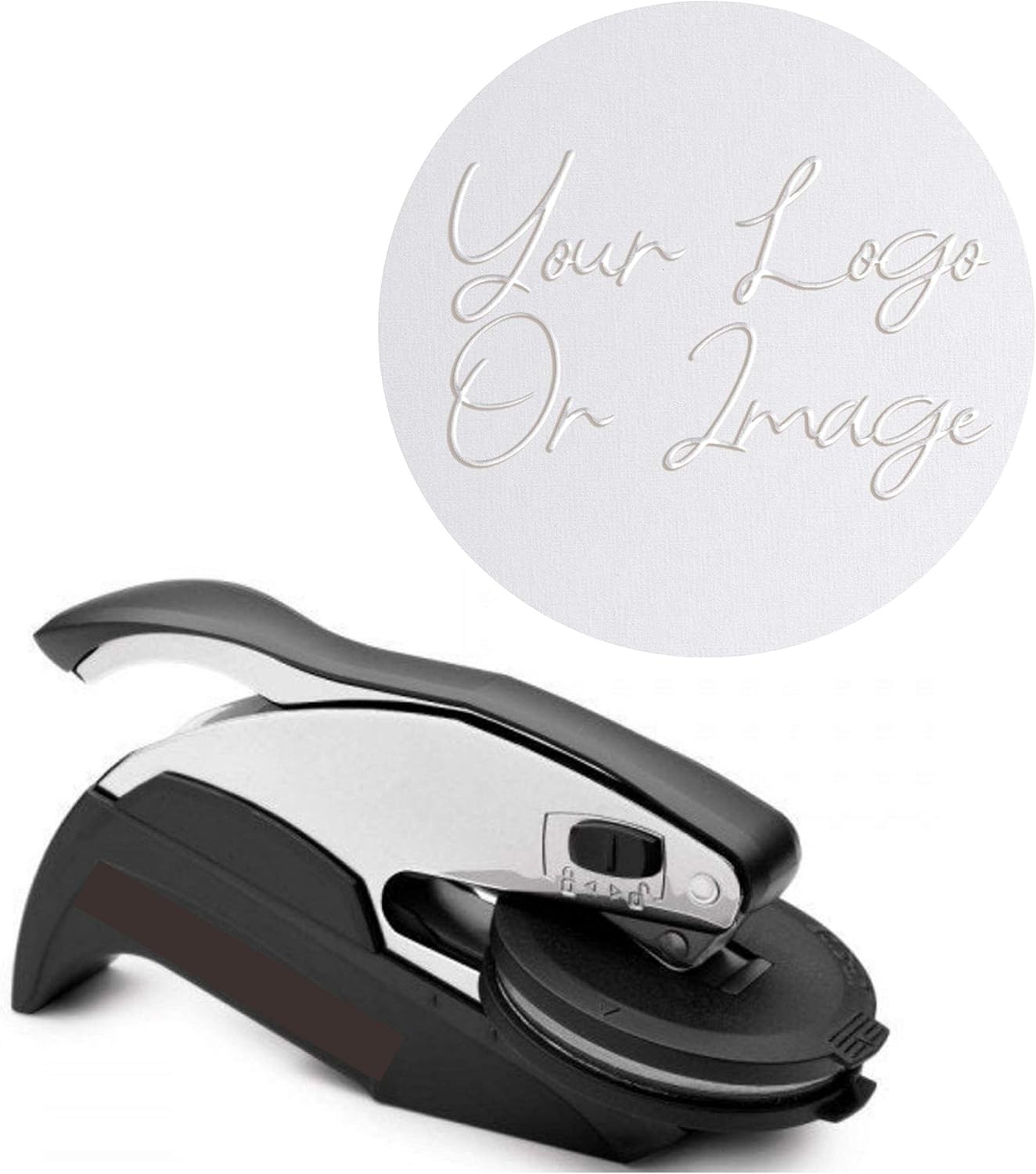 Custom Logo Embosser Seal Stamp Your Own Design Personalized Rectangle/Round 2X
