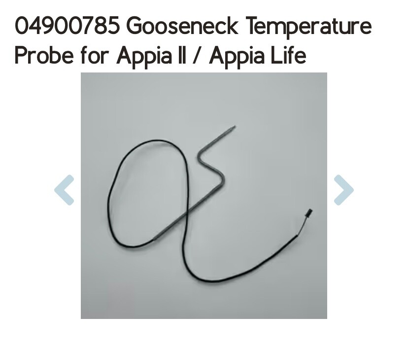 Nuova Simonelli Usa Appia Compact gooseneck temperature probe 04900785