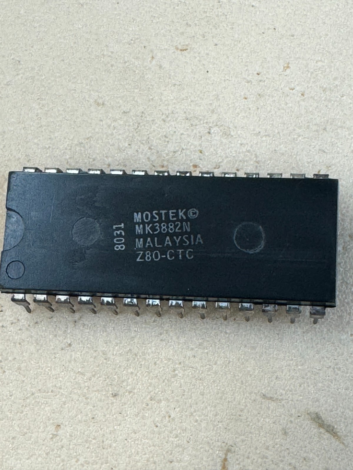 2 pieces-  Z80CTC - MK3882N MOSTEK DIP28 Z80 Counter Timer Circuit