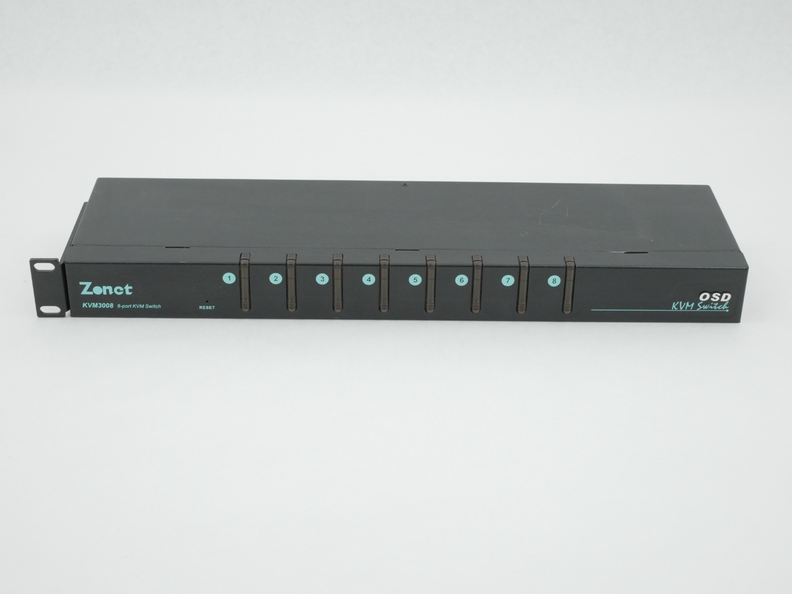 Zonet 8-port KVM OSD switch Rack Mount KVM3008