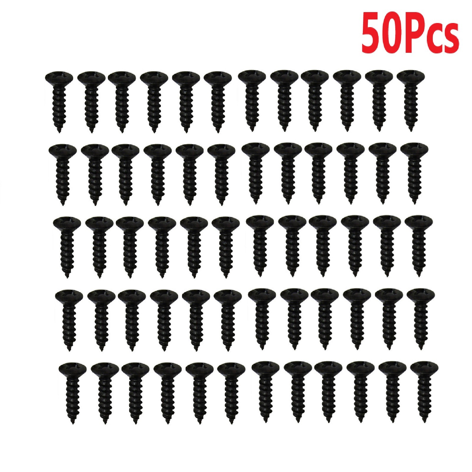 50Pcs Iron Guitar Pickguard Mounting Screws For Fender Strat/Tele Electric Bass