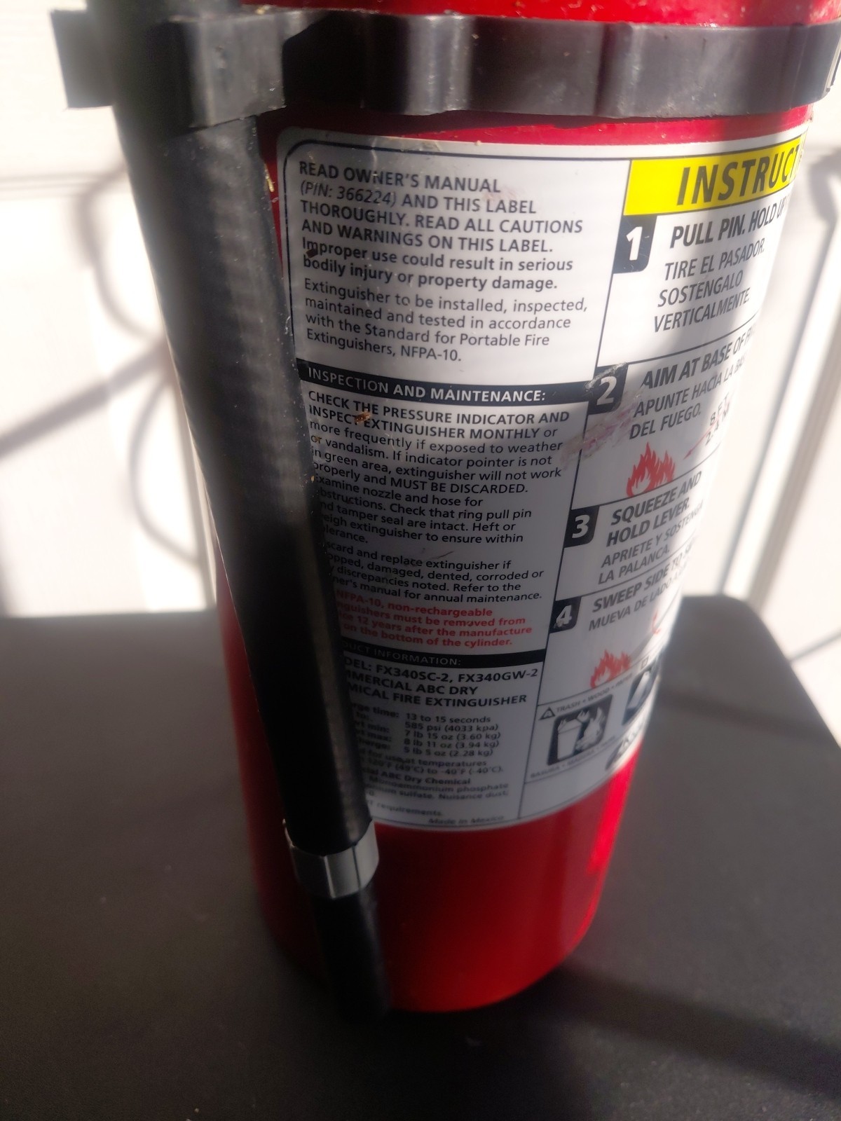 kidde fire extinguisher