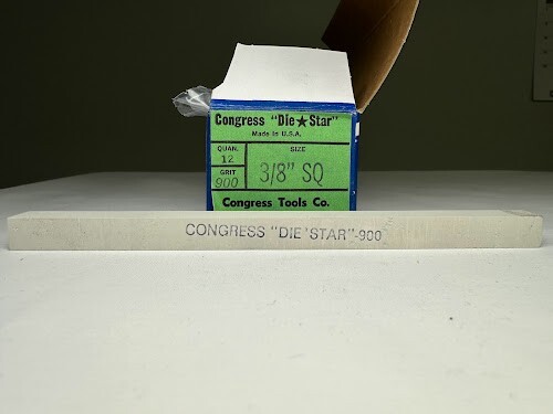 CONGRESS TOOL CO DIE-STAR POLISHING STONE LOT OF 3 3/8" SQUARE 900G
