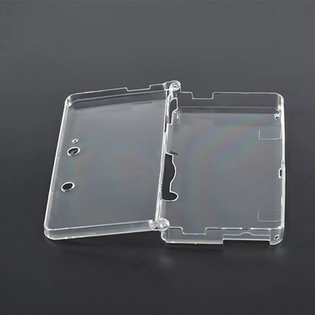 For Nintendo 3DS Snap-on Clear Plastic Crystal Hard Shell Case Protective Cover