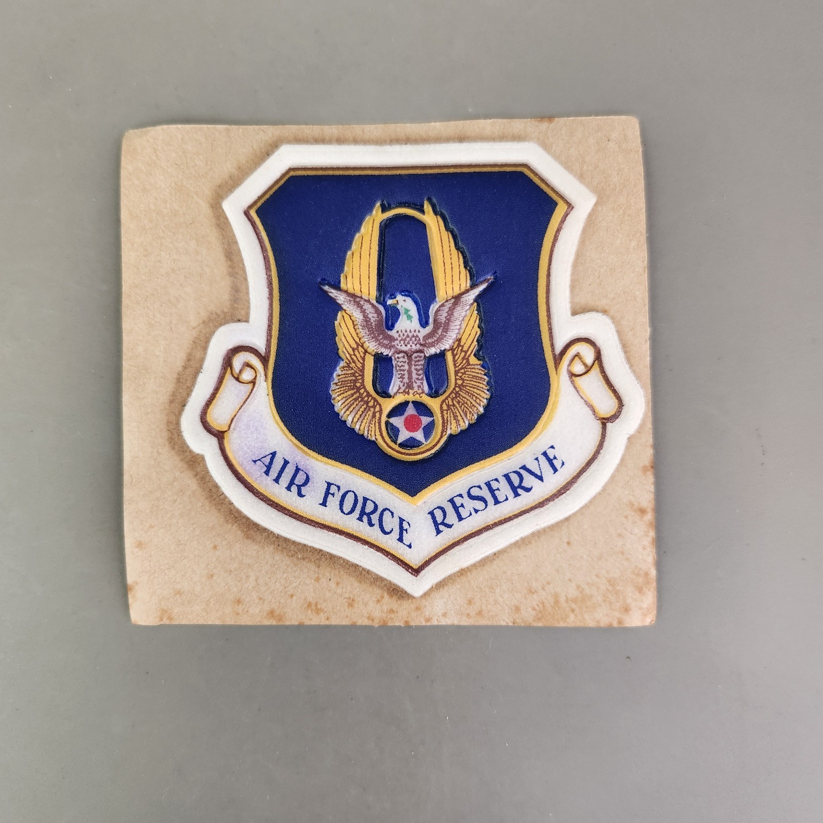 USAF Air Force Reserve Patch Stick On or Sew On, Raised Vinyl