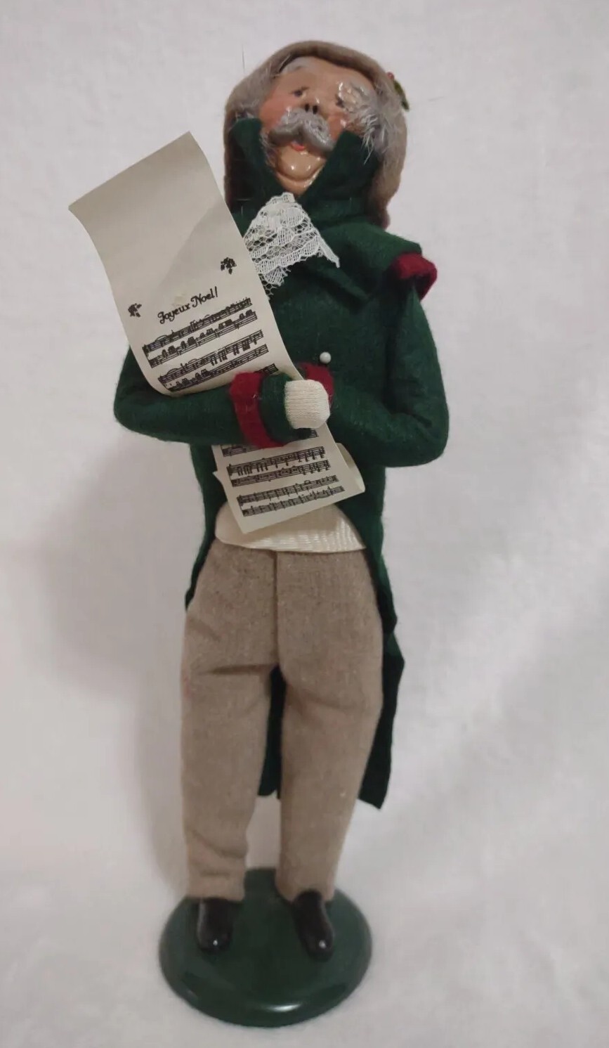 Byers' Choice Ltd. Christmas Figure The Carolers 1994 Gentleman Sheet Music RARE