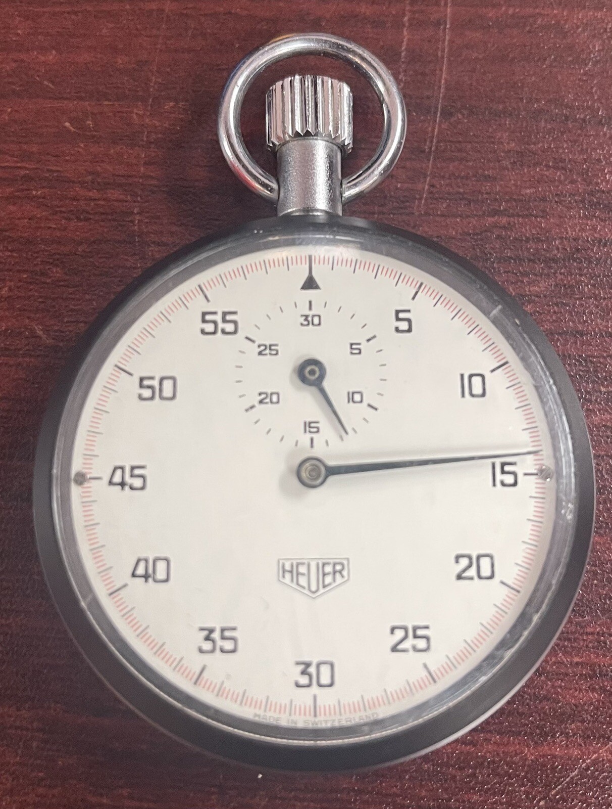 Heuer Leonidas Stopwatch Long Beach Naval Station..TJ192