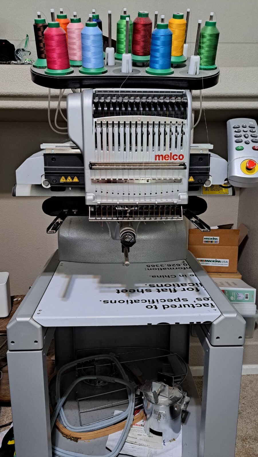 MELCO EMT 16 PLUS Commercial Embroidery Machine