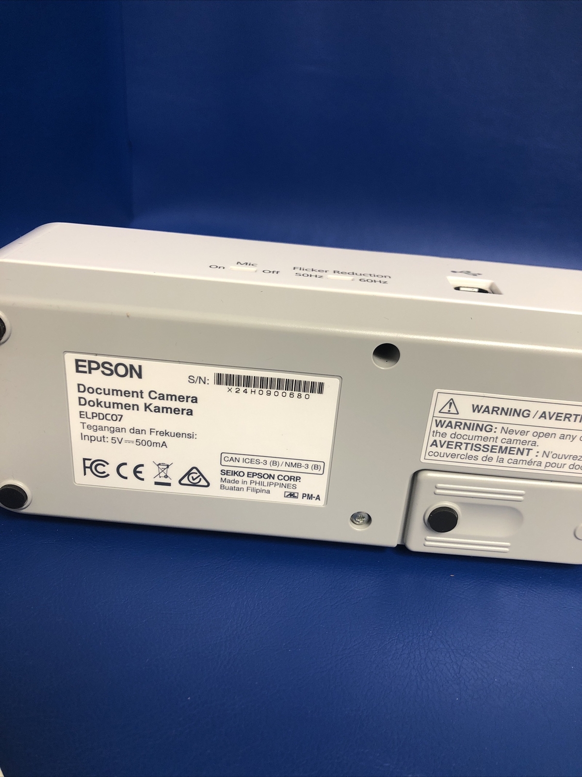 MINT Epson DC-07 Portable, digital zoomUSB connectivity Document Camera