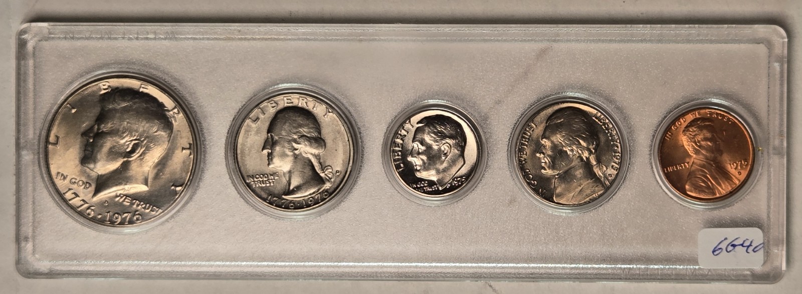 1976 US Bicentennial Birth Year Set 5 Coins